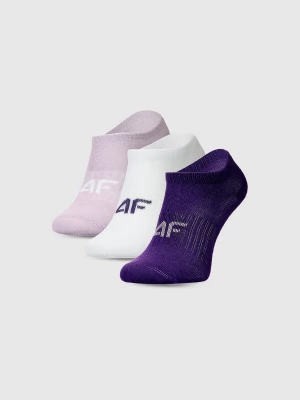 Obrázek produktu Dívčí casual ponožky pod kotník (3-pack) - multicolor 4F