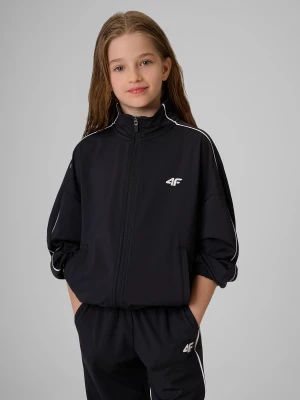 Obrázek produktu Dívčí loose sportovní mikina bez kapuce - černá 4F