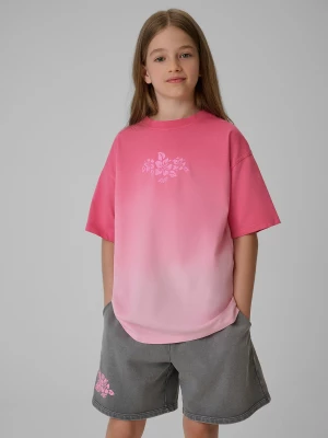 Obrázek produktu Dívčí loose tričko s potiskem - multicolor 4F