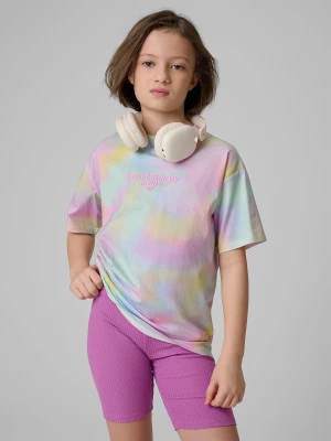 Obrázek produktu Dívčí loose tričko s potiskem - multicolor 4F