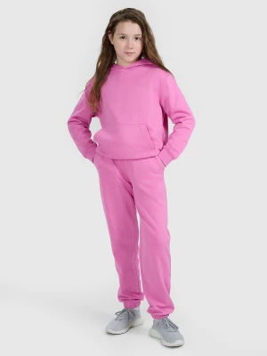 Obrázek produktu Dívčí teplákové joggery - růžové 4F
