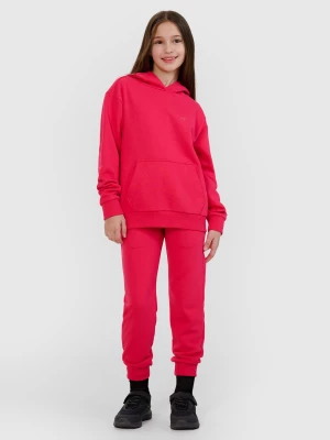 Obrázek produktu Dívčí tepláky jogger - růžové 4F