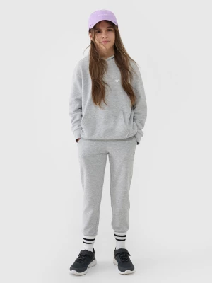 Obrázek produktu Dívčí tepláky typu jogger - šedé 4F