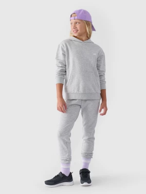 Obrázek produktu Dívčí tepláky typu jogger - šedé 4F