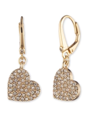 Obrázek produktu DKNY Náušnice 'HEART'  zlatá / průhledná
