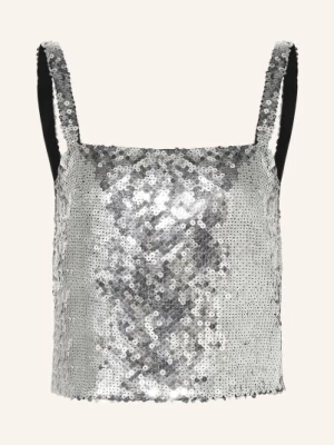 Obrázek produktu Dolce & Gabbana Cropped Top S Flitry stříbrná