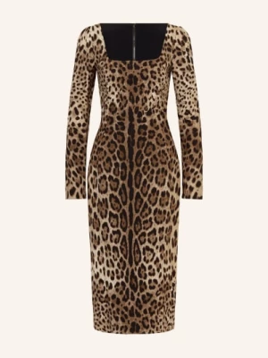 Obrázek produktu Dolce & Gabbana Etuiové Šaty hnědá / světle hnědá / tmavě hnědá