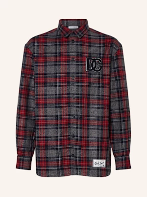 Obrázek produktu Dolce & Gabbana Flanelová Košile šedá / tmavě modrá / tmavě červená