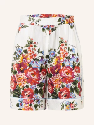 Obrázek produktu Dolce & Gabbana Hedvábné Šortky bílá / červená / tmavě zelená