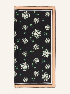 Obrázek produktu Dolce & Gabbana Hedvábný Šátek černá / světle hnědá / světle zelená