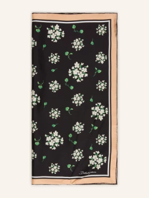 Obrázek produktu Dolce & Gabbana Hedvábný Šátek černá / velbloudí / zelená