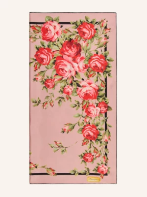 Obrázek produktu Dolce & Gabbana Hedvábný Šátek starorůžová / červená / zelená