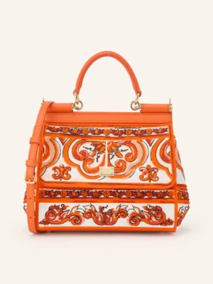 Obrázek produktu Dolce & Gabbana Kabelka Sicily Small oranžová / bílá