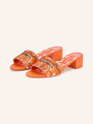 Obrázek produktu Dolce & Gabbana Pantofle oranžová / bílá