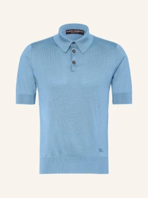 Obrázek produktu Dolce & Gabbana Pletené Polo Tričko Z Hedvábí tmavě modrá