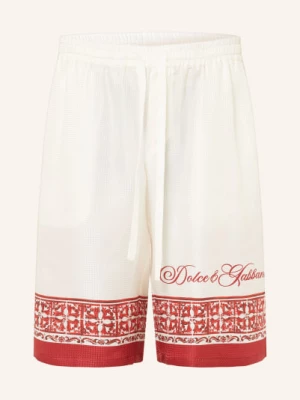 Obrázek produktu Dolce & Gabbana Žakárové Šortky Z Hedvábí bílá / tmavě červená