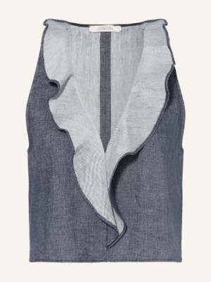 Obrázek produktu Dorothee Schumacher Blůza Fluid Denim S Lnem modrá