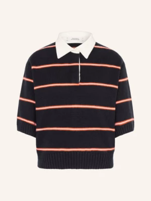 Obrázek produktu Dorothee Schumacher Svetr Sporty Statements S Kašmírem tmavě modrá / režná / oranžová