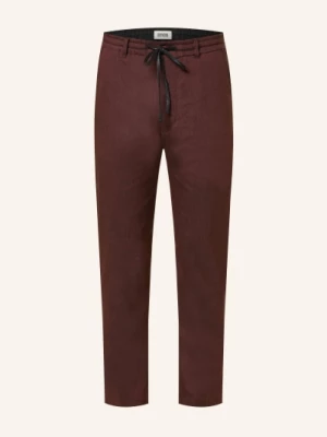 Obrázek produktu Drykorn Kalhoty Deger V Joggingovém Stylu Regular Fit Se Lnem tmavě hnědá