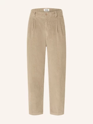 Obrázek produktu Drykorn Manšestrové Chino Kalhoty Karyko Relaxed Fit Se Zkrácenými Nohavicemi hnědá