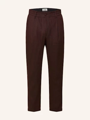 Obrázek produktu Drykorn Oblekové Kalhoty Chasy Extra Slim Fit Se Lnem tmavě červená