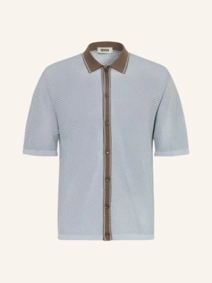 Obrázek produktu Drykorn Pletená Košile Dantte Relaxed Fit tmavě modrá / hnědá