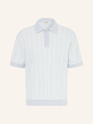 Obrázek produktu Drykorn Úpletová Polokošile Tamian Relaxed Fit tmavě modrá / bílá