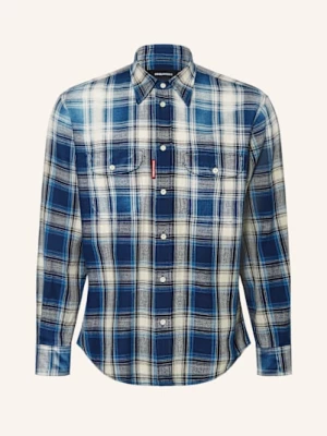 Obrázek produktu dsquared2 Košile Canadian Vintage Comfort Fit modrá / tmavě modrá / bílá