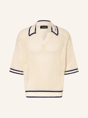 Obrázek produktu dsquared2 Pletené Polo Tričko krémová / tmavě modrá