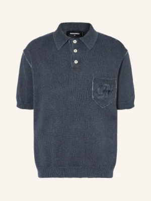 Obrázek produktu dsquared2 Pletené Polo Tričko tmavě modrá