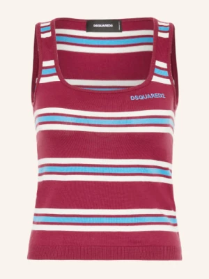 Obrázek produktu dsquared2 Pletený Top fuchsiová / tmavě modrá / bílá
