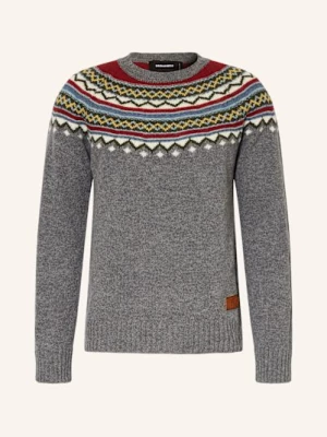 Obrázek produktu dsquared2 Svetr šedá / tmavě červená / zelená