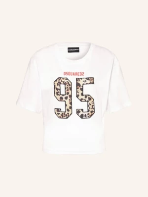 Obrázek produktu dsquared2 Tričko bílá / hnědá / tmavě červená