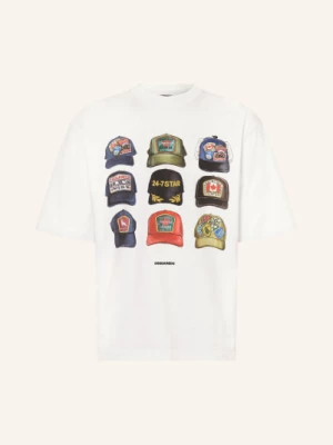 Obrázek produktu dsquared2 Tričko bílá / olivová / tmavě modrá