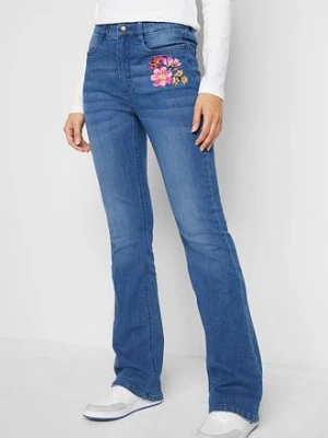 Obrázek produktu Dżinsy bootcut z wysokim stanem i wygodną talią bonprix