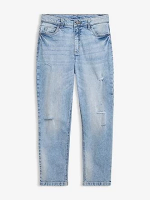 Obrázek produktu Dżinsy, straight, mid waist, cropped bonprix