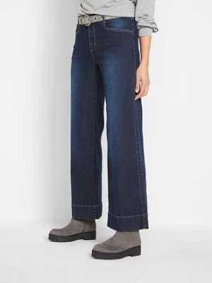 Obrázek produktu Dżinsy wide leg, mid waist, ze stretchem bonprix