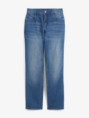 Obrázek produktu Dżinsy ze stretchem loose fit z regulowanym paskiem, prosta nogawka bonprix