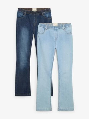 Obrázek produktu Džíny bez zapínání, Mid Waist (2 páry v balení) BonPrix