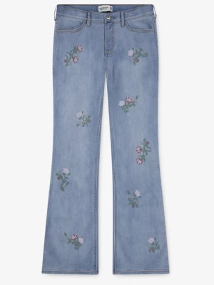 Obrázek produktu Džíny Bootcut Abercrombie & Fitch skvrnitě světle modrá