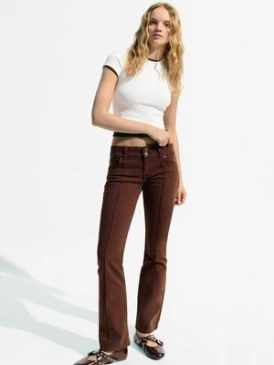 Obrázek produktu Džíny Bootcut Bershka hnědá