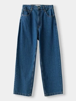 Obrázek produktu Džíny Relaxed Fit Bershka tmavě modrá