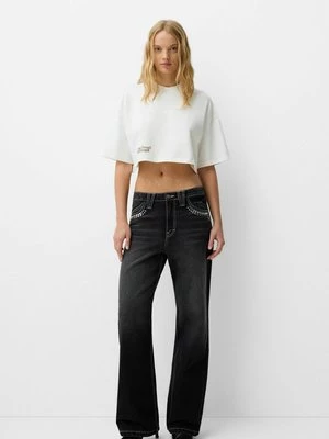 Obrázek produktu Džíny Straight Fit Bershka černá