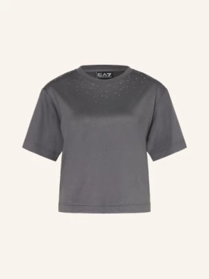 Obrázek produktu ea7 Emporio Armani Tričko S Ozdobnými Kameny tmavě šedá / stříbrná