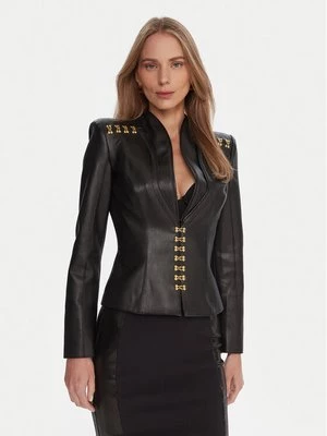 Obrázek produktu Elisabetta Franchi Bunda z imitace kůže GI-187-57E2-V680 Černá Slim Fit