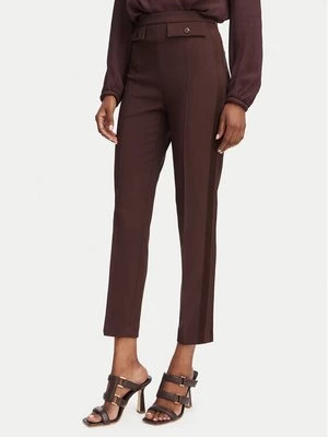 Obrázek produktu Elisabetta Franchi Kalhoty z materiálu PA-185-62E2-V270 Tmavě hnědá Slim Fit