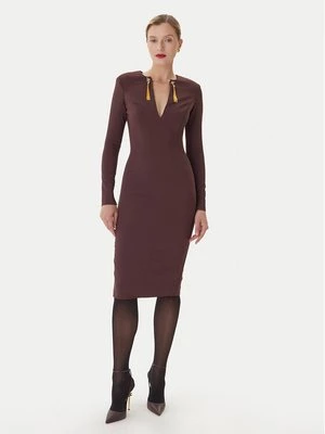 Obrázek produktu Elisabetta Franchi Koktejlové šaty AB-805-57E2-V460 Bordó Slim Fit