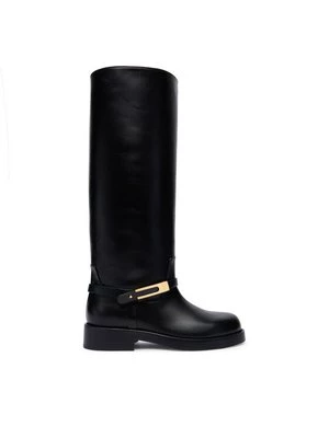 Obrázek produktu Elisabetta Franchi Kozačky ve vojenském stylu SA-57B-56E2-V1050 Černá