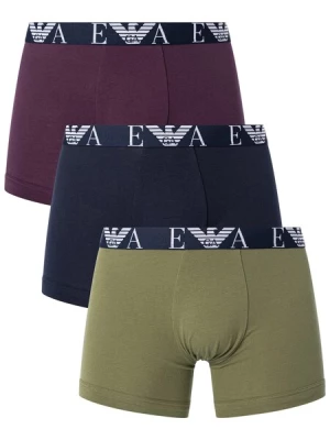 Obrázek produktu Emporio Armani Boxerky  olivová / vínově červená / černá / bílá