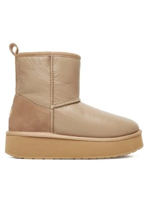 Obrázek produktu EMU Australia Sněhule Stinger Mini Flatform Leather W13189 Béžová